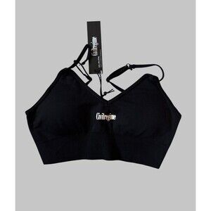 Civil Regime Black Kelly Seamless Sports Bra Women’s Medium NWT